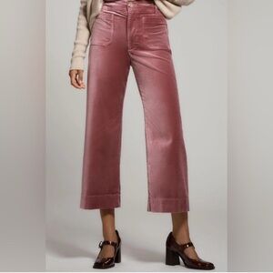 Anthropologie Pink Wide Leg Pants